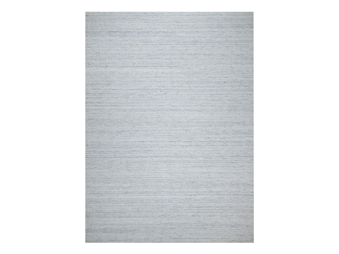 10'0" x 13'10" New Hand Loomed Grey Wool Rectangle Oriental Rug - MOA10290730