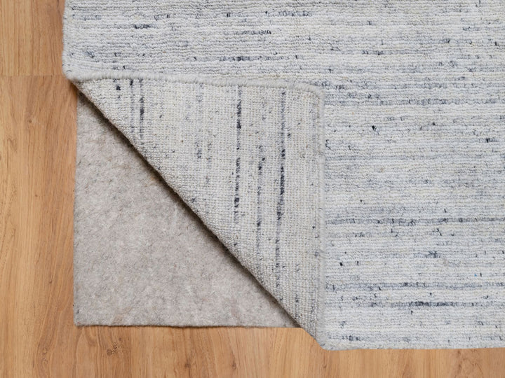 2'0" x 3'0" New Hand Loomed Grey Wool Rectangle Oriental Rug - MOA10290786