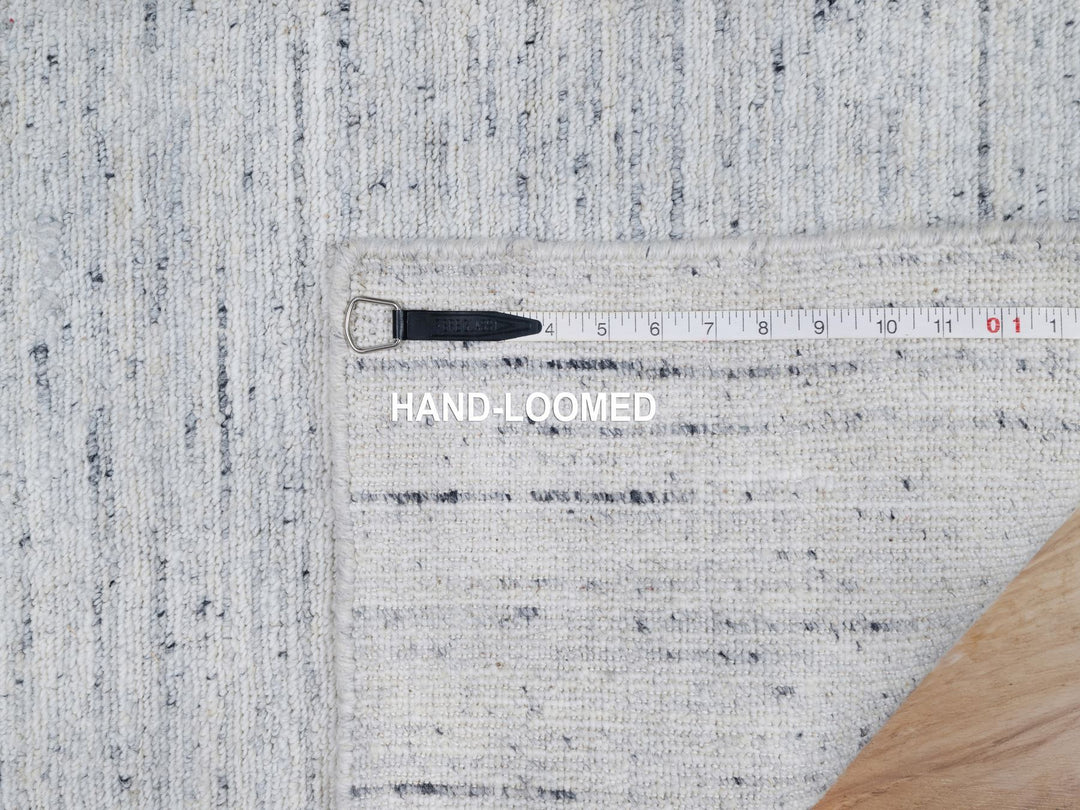 2'0" x 3'0" New Hand Loomed Grey Wool Rectangle Oriental Rug - MOA10290786