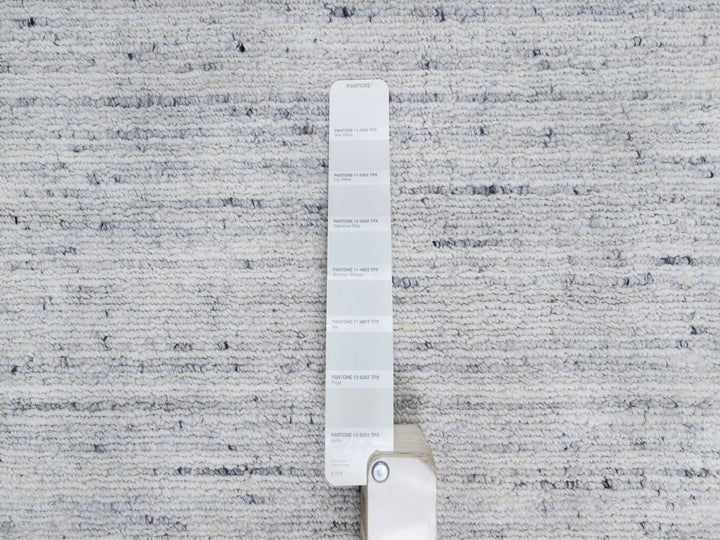 2'0" x 3'0" New Hand Loomed Grey Wool Rectangle Oriental Rug - MOA10290787