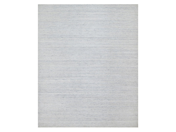 12'0" x 14'10" New Hand Loomed Grey Wool Rectangle Oriental Rug - MOA10290788