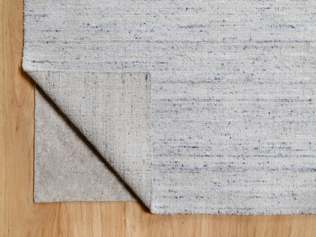 12'0" x 14'10" New Hand Loomed Grey Wool Rectangle Oriental Rug - MOA10290788