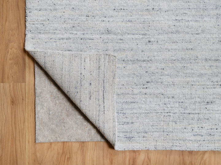 11'9" x 11'10" New Hand Loomed Grey Wool Square Oriental Rug - MOA10290789