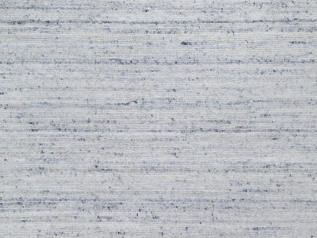 11'9" x 11'10" New Hand Loomed Grey Wool Square Oriental Rug - MOA10290789