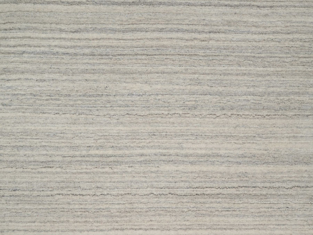 12'1" x 17'7" New Hand Loomed Beige Wool Rectangle Oriental Rug - MOA10290791