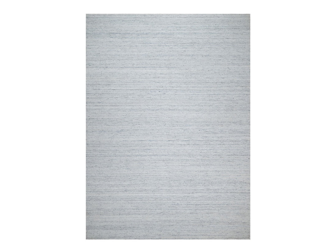 10'0" x 13'10" New Hand Loomed Grey Wool Rectangle Oriental Rug - MOA10290798