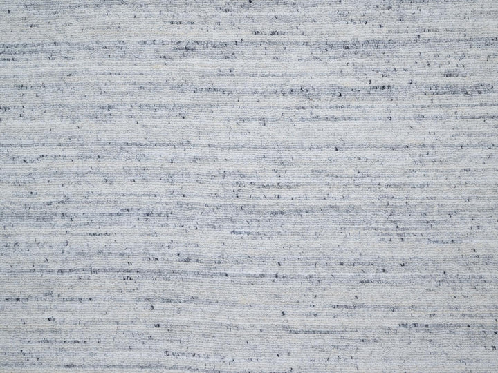 10'0" x 13'10" New Hand Loomed Grey Wool Rectangle Oriental Rug - MOA10290798