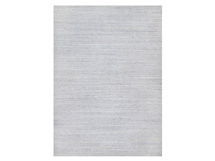 12'1" x 17'9" New Hand Loomed Grey Wool Rectangle Oriental Rug - MOA10290800