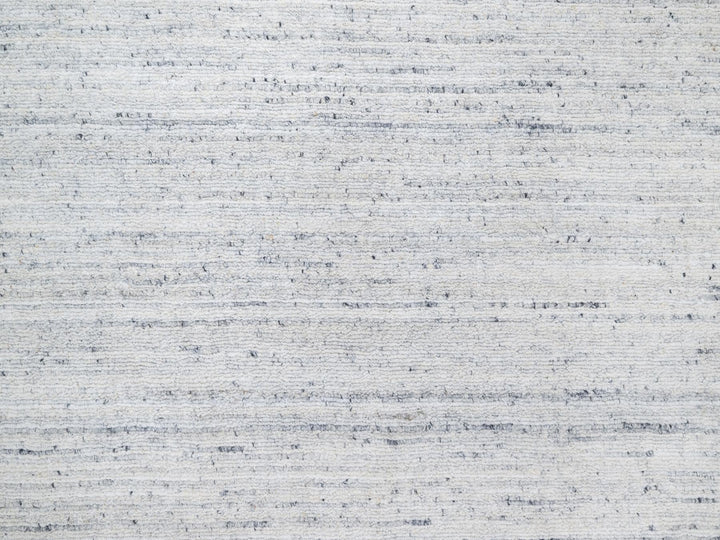 12'1" x 17'9" New Hand Loomed Grey Wool Rectangle Oriental Rug - MOA10290800