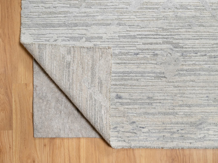 12'0" x 12'1" New Hand Knotted Grey Wool Square Oriental Rug - MOA10290850