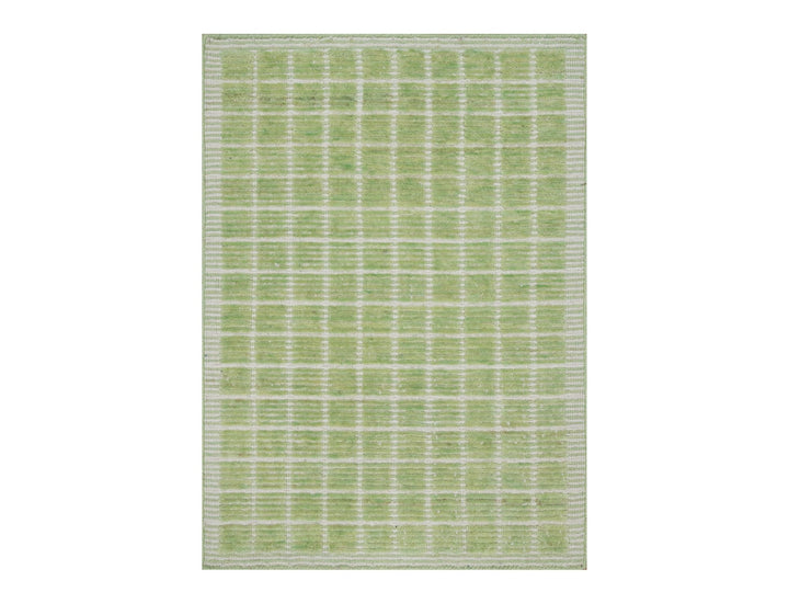 2'2" x 3'1" New Hand Loomed Green Wool Rectangle Oriental Rug - MOA10291064