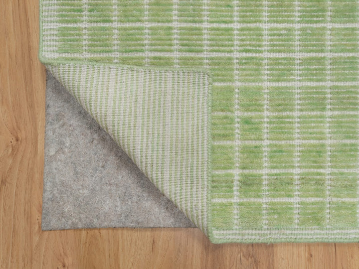 2'2" x 3'1" New Hand Loomed Green Wool Rectangle Oriental Rug - MOA10291064