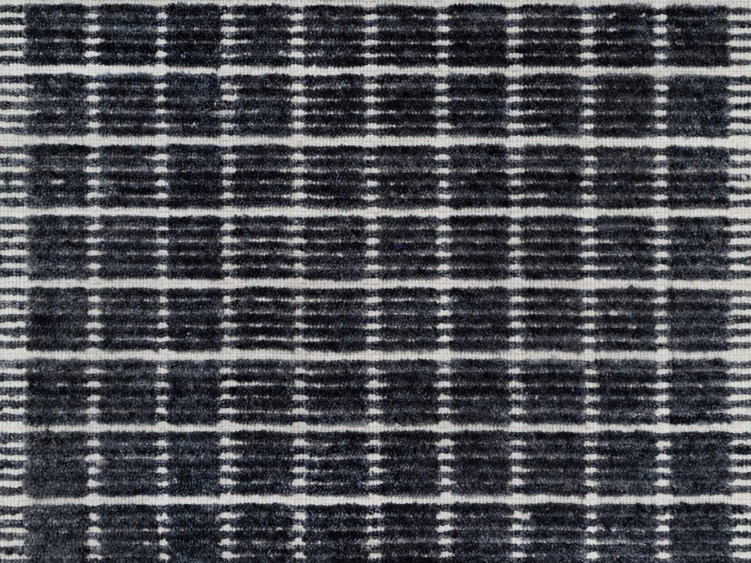 2'3" x 3'1" New Hand Loomed Black Wool Rectangle Oriental Rug - MOA10291065