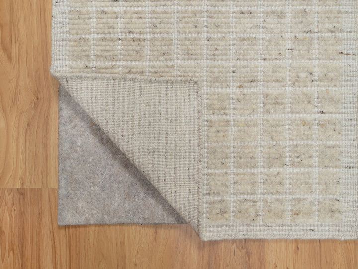 2'2" x 3'1" New Hand Loomed Ivory Wool Rectangle Oriental Rug - MOA10291067