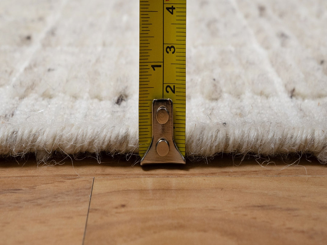 2'2" x 3'1" New Hand Loomed Ivory Wool Rectangle Oriental Rug - MOA10291067