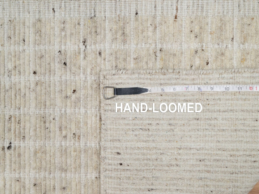 2'2" x 3'1" New Hand Loomed Ivory Wool Rectangle Oriental Rug - MOA10291067