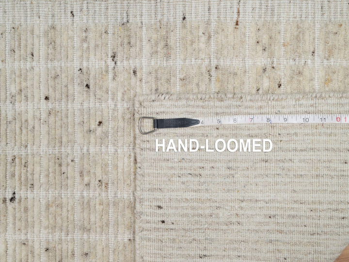 2'2" x 3'1" New Hand Loomed Ivory Wool Rectangle Oriental Rug - MOA10291067