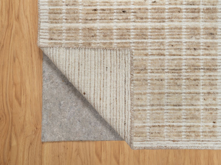 2'2" x 3'1" New Hand Loomed Brown Wool Rectangle Oriental Rug - MOA10291070