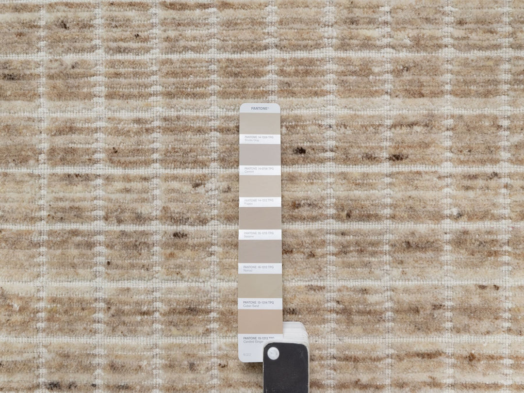 2'2" x 3'1" New Hand Loomed Brown Wool Rectangle Oriental Rug - MOA10291070