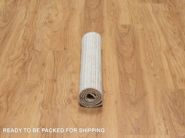 2'2" x 3'1" New Hand Loomed Brown Wool Rectangle Oriental Rug - MOA10291070