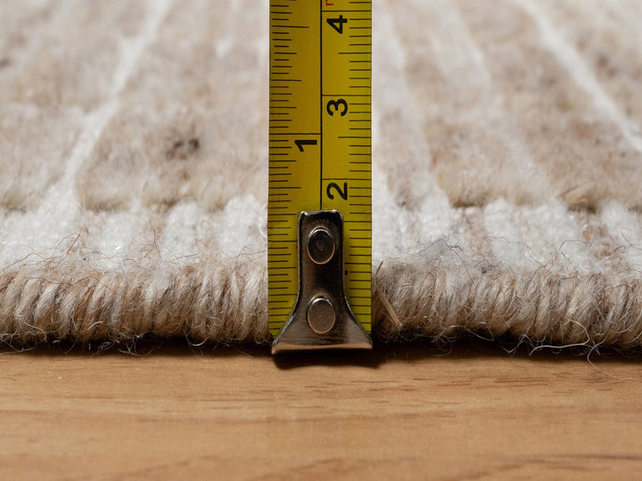 2'2" x 3'1" New Hand Loomed Brown Wool Rectangle Oriental Rug - MOA10291070