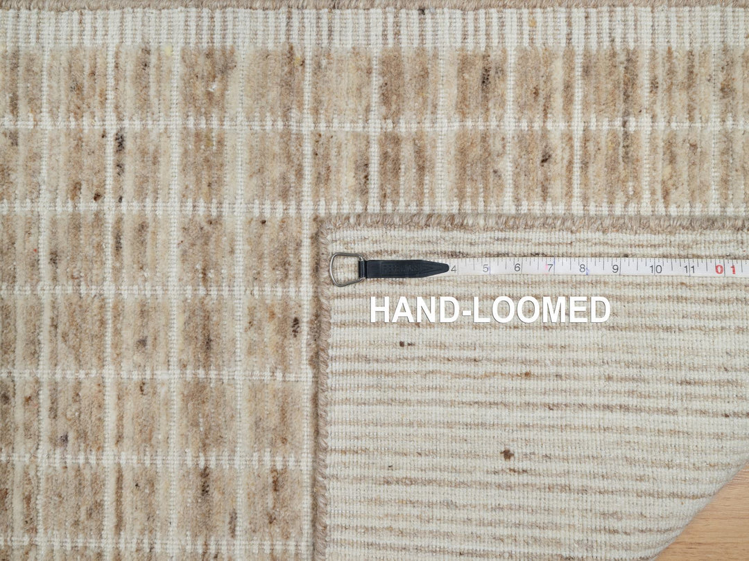 2'2" x 3'1" New Hand Loomed Brown Wool Rectangle Oriental Rug - MOA10291070