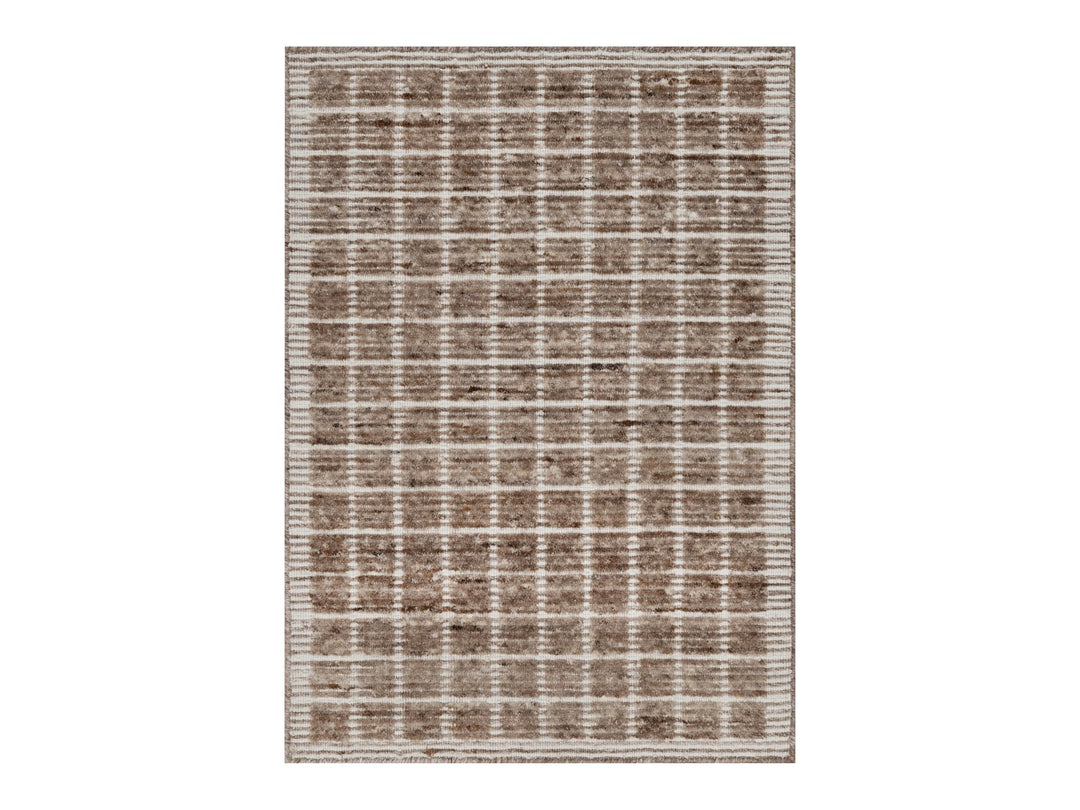 2'2" x 3'1" New Hand Loomed Brown Wool Rectangle Oriental Rug - MOA10291071