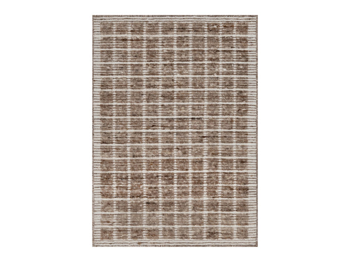 2'2" x 3'1" New Hand Loomed Brown Wool Rectangle Oriental Rug - MOA10291071