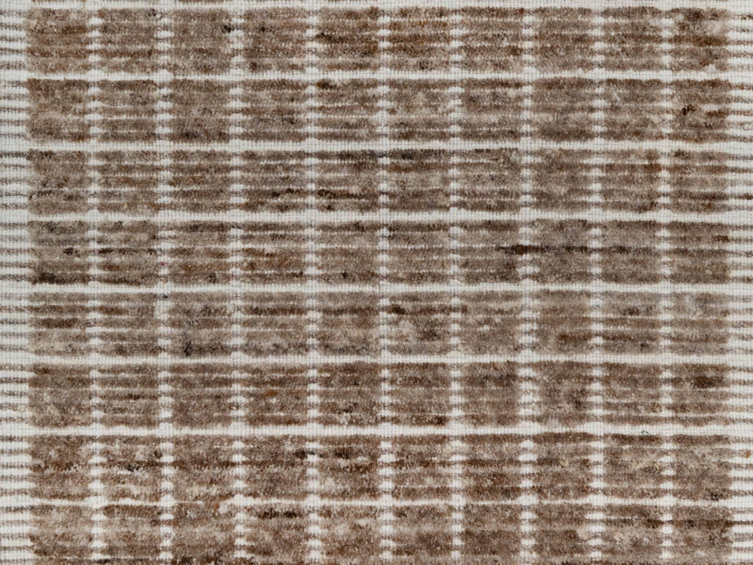2'2" x 3'1" New Hand Loomed Brown Wool Rectangle Oriental Rug - MOA10291071