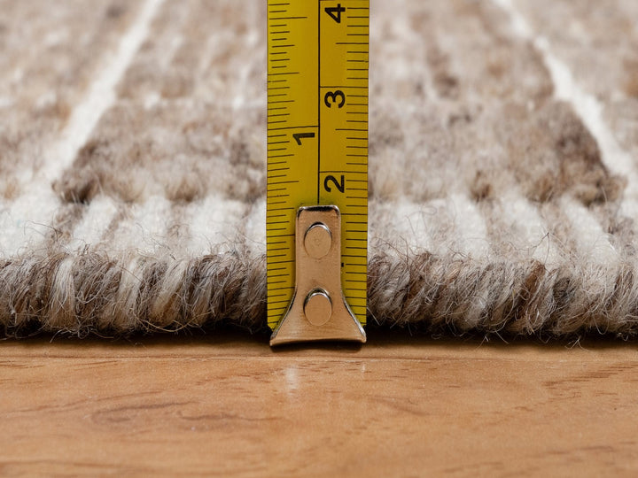 2'2" x 3'1" New Hand Loomed Brown Wool Rectangle Oriental Rug - MOA10291071