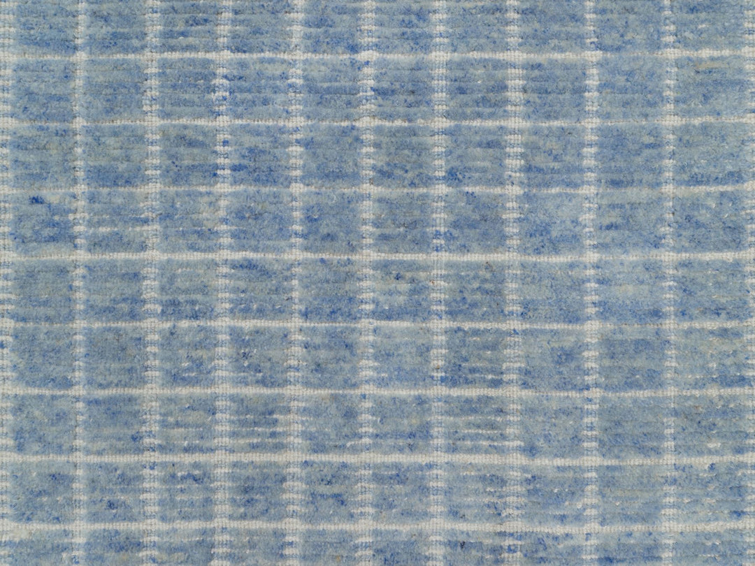 2'4" x 3'0" New Hand Loomed Blue Wool Rectangle Oriental Rug - MOA10291072