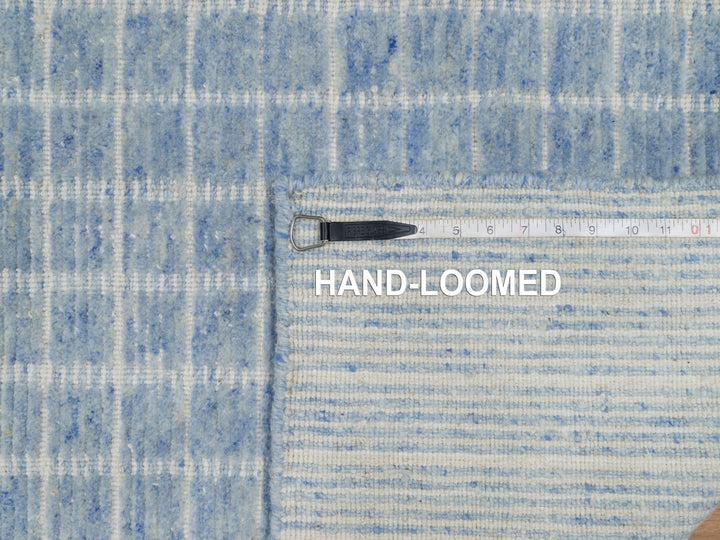 2'4" x 3'0" New Hand Loomed Blue Wool Rectangle Oriental Rug - MOA10291072