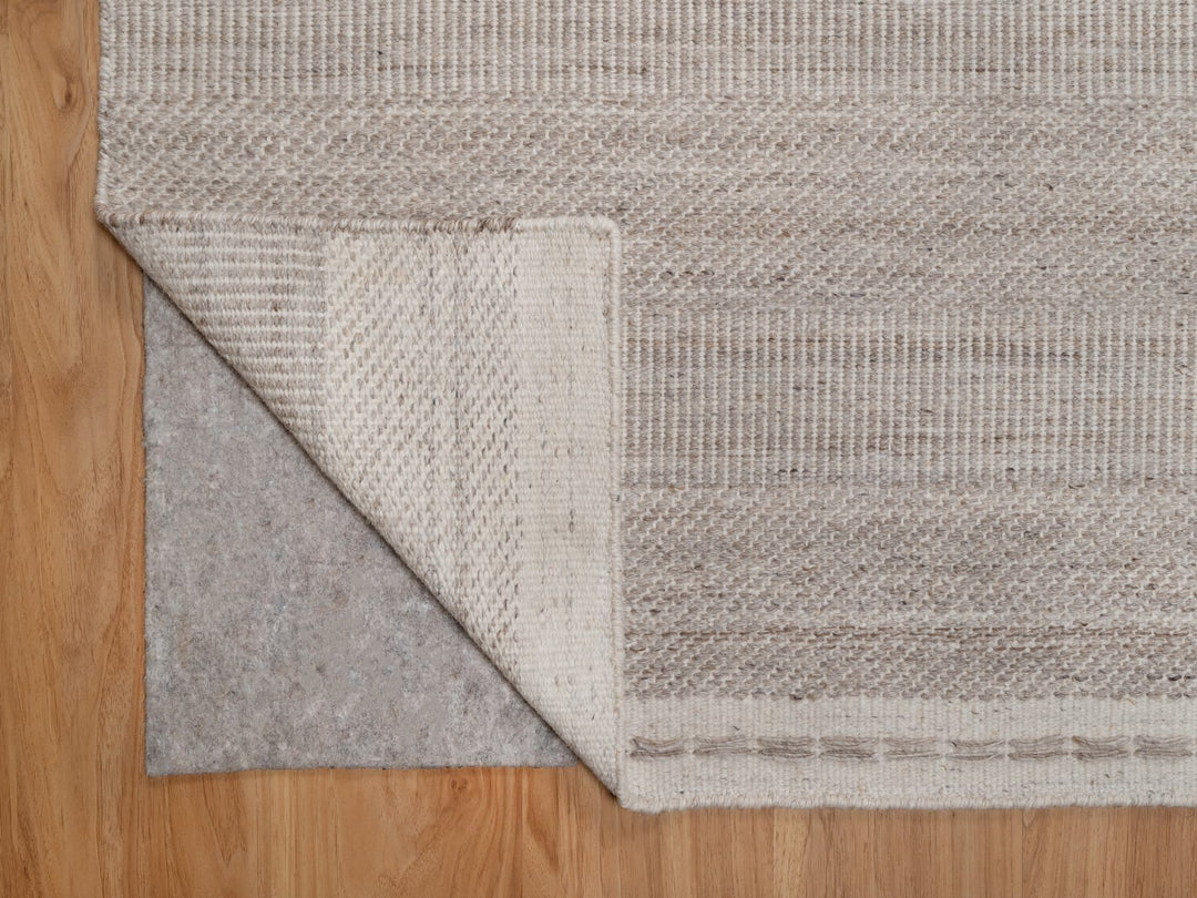 9'2" x 12'2" New Hand Woven Brown Wool Rectangle Oriental Rug - MOA10291119