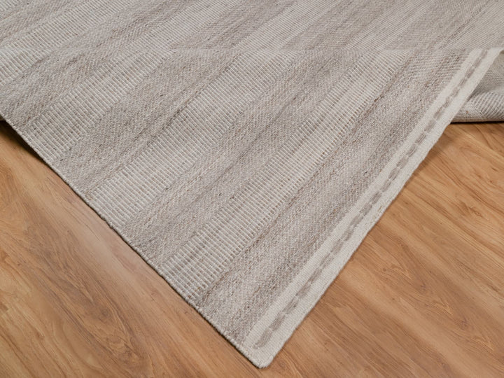 9'2" x 12'2" New Hand Woven Brown Wool Rectangle Oriental Rug - MOA10291119