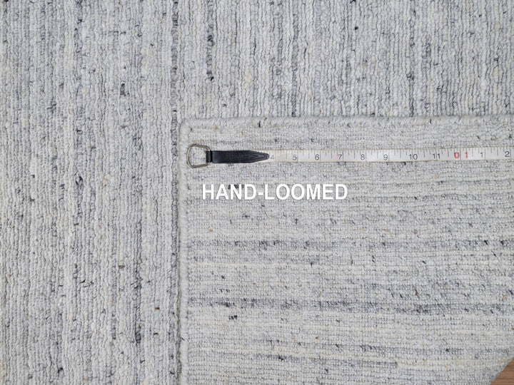 2'6" x 8'0" New Hand Loomed Ivory Wool Runner Oriental Rug - MOA10291178