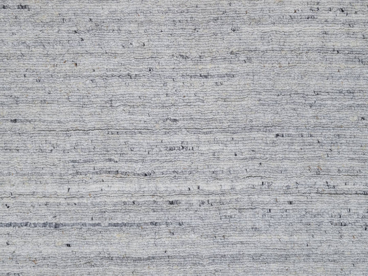 2'6" x 10'0" New Hand Loomed Ivory Wool Runner Oriental Rug - MOA10291180