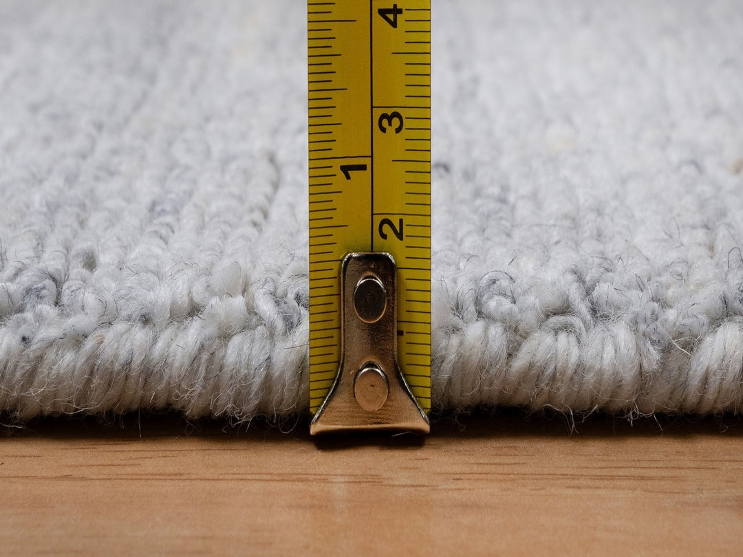 2'6" x 10'0" New Hand Loomed Ivory Wool Runner Oriental Rug - MOA10291180