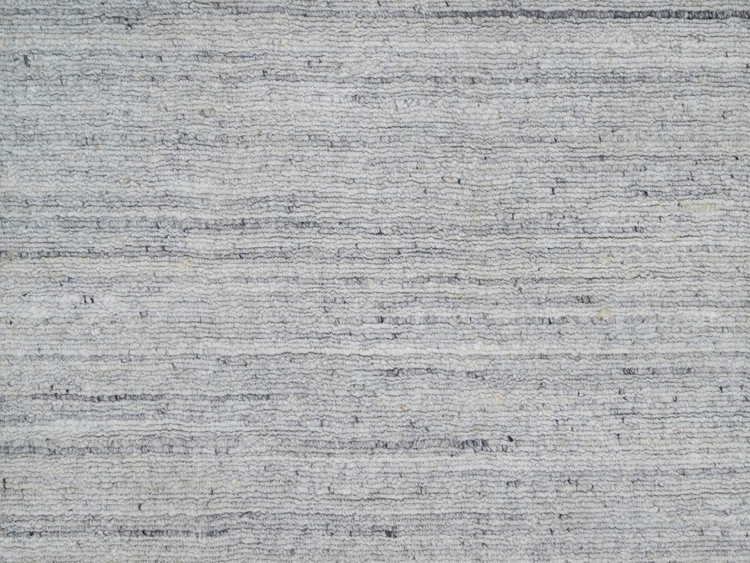 2'6" x 8'0" New Hand Loomed Ivory Wool Runner Oriental Rug - MOA10291181