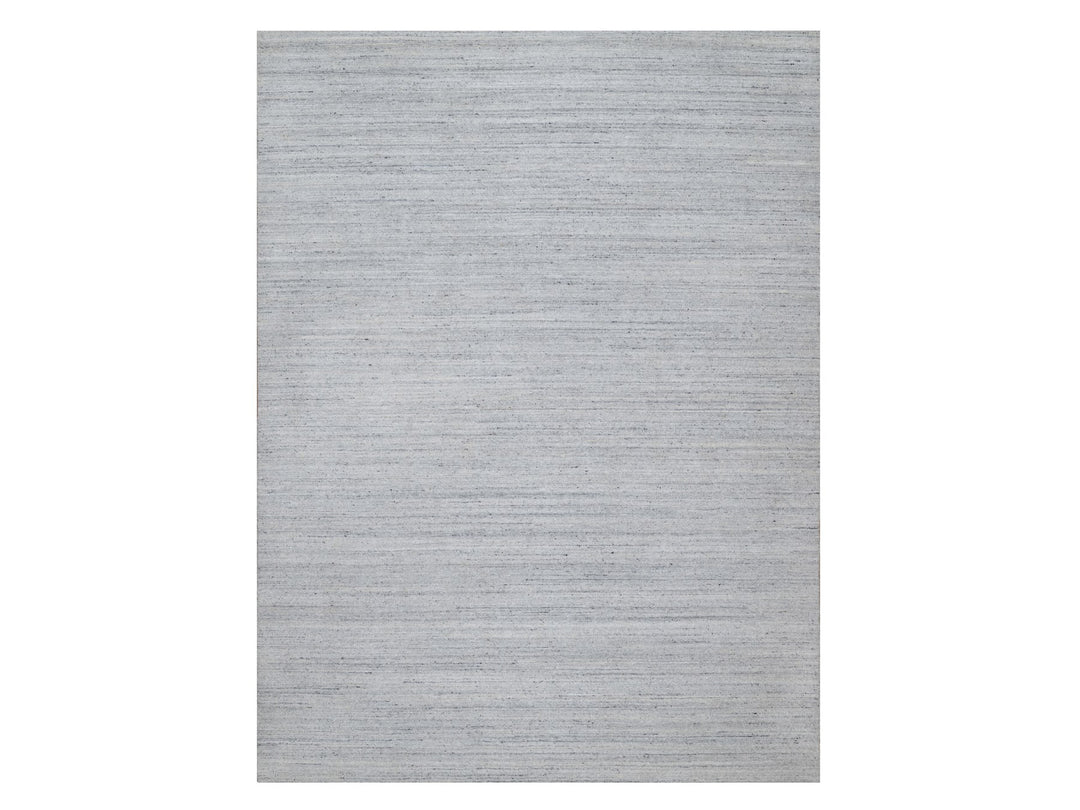 8'11" x 12'0" New Hand Loomed Ivory Wool Rectangle Oriental Rug - MOA10291183