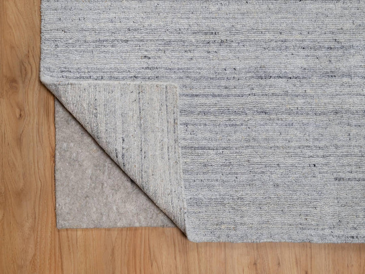 8'11" x 12'0" New Hand Loomed Ivory Wool Rectangle Oriental Rug - MOA10291183