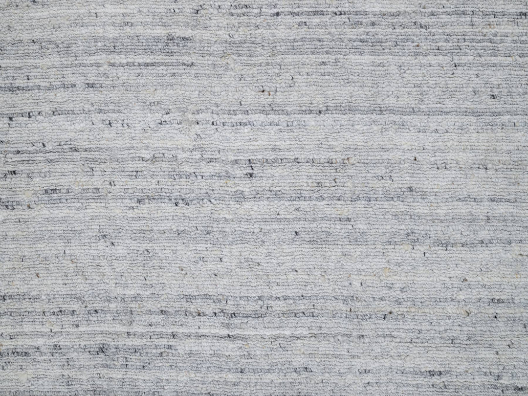 2'6" x 6'0" New Hand Loomed Ivory Wool Runner Oriental Rug - MOA10291185