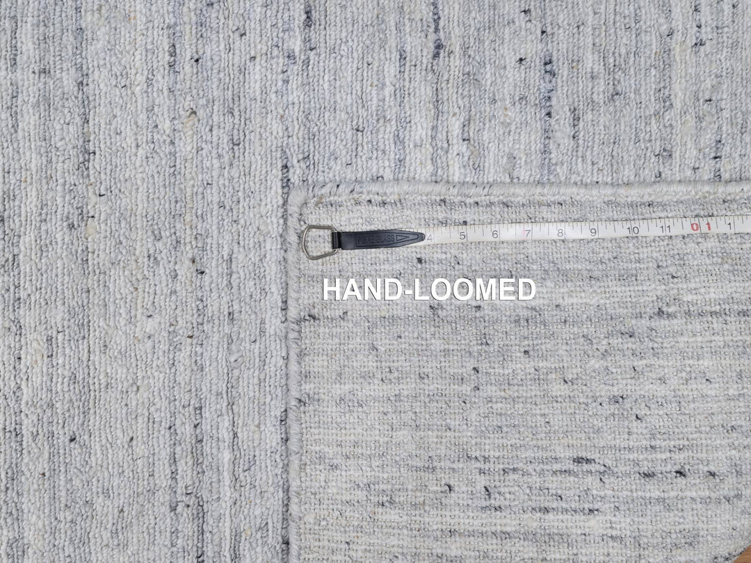 2'6" x 6'0" New Hand Loomed Ivory Wool Runner Oriental Rug - MOA10291186