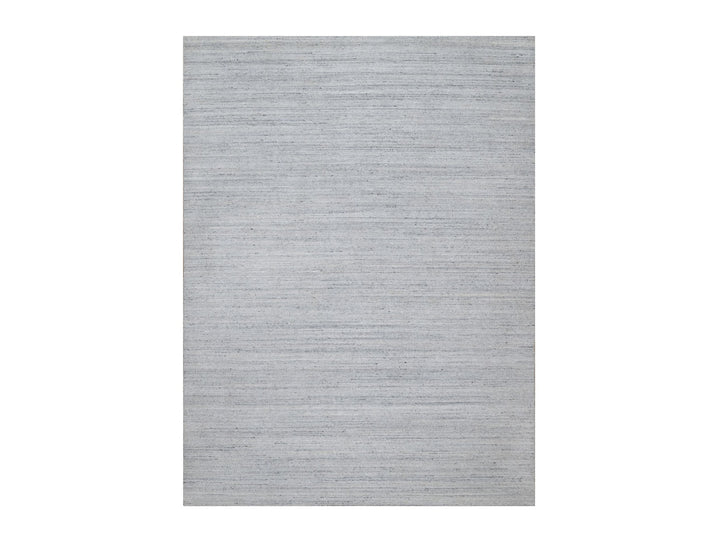 9'0" x 11'11" New Hand Loomed Ivory Wool Rectangle Oriental Rug - MOA10291187