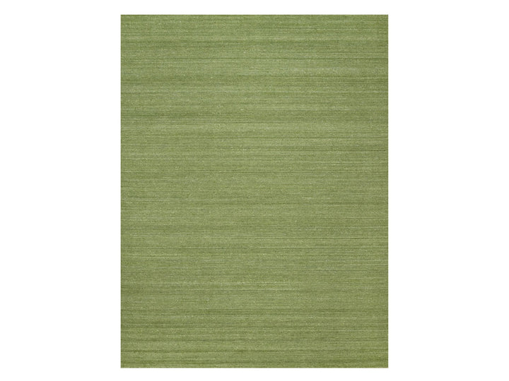 9'1" x 12'0" New Hand Loomed Green Wool Rectangle Oriental Rug - MOA10291189