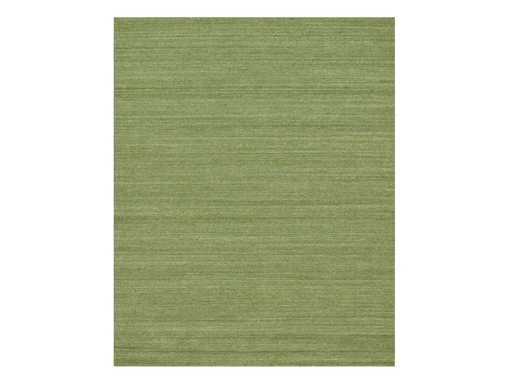 8'0" x 10'0" New Hand Loomed Green Wool Rectangle Oriental Rug - MOA10291190