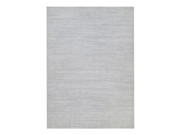 12'0" x 17'11" New Hand Loomed Ivory Wool Rectangle Oriental Rug - MOA10291193