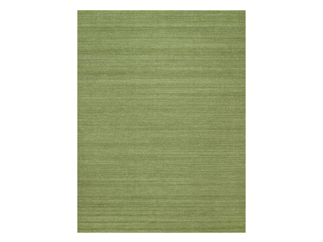 9'0" x 12'0" New Hand Loomed Green Wool Rectangle Oriental Rug - MOA10291195