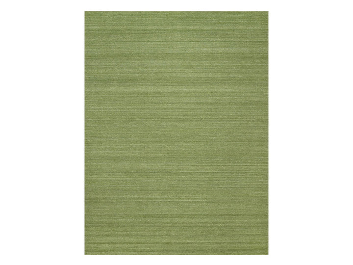 9'0" x 12'0" New Hand Loomed Green Wool Rectangle Oriental Rug - MOA10291195