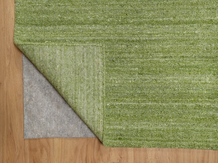 9'0" x 12'0" New Hand Loomed Green Wool Rectangle Oriental Rug - MOA10291195