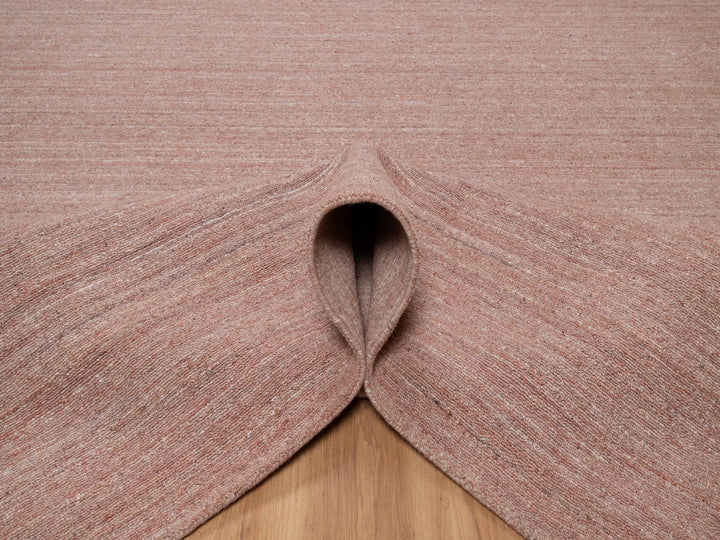 8'2" x 10'1" New Hand Loomed Pink Wool Rectangle Oriental Rug - MOA10291197